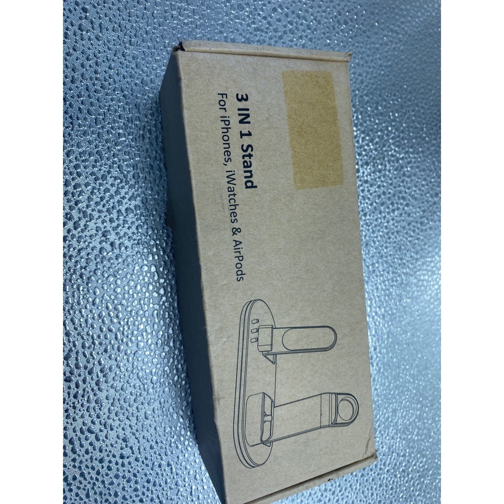 3 in 1 Charging Station Stand for iPhone Apple‎ Watch AirPods Black Dock